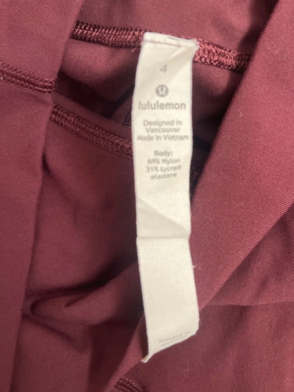Lululemon winder unders 28” - Picture 2 of 4